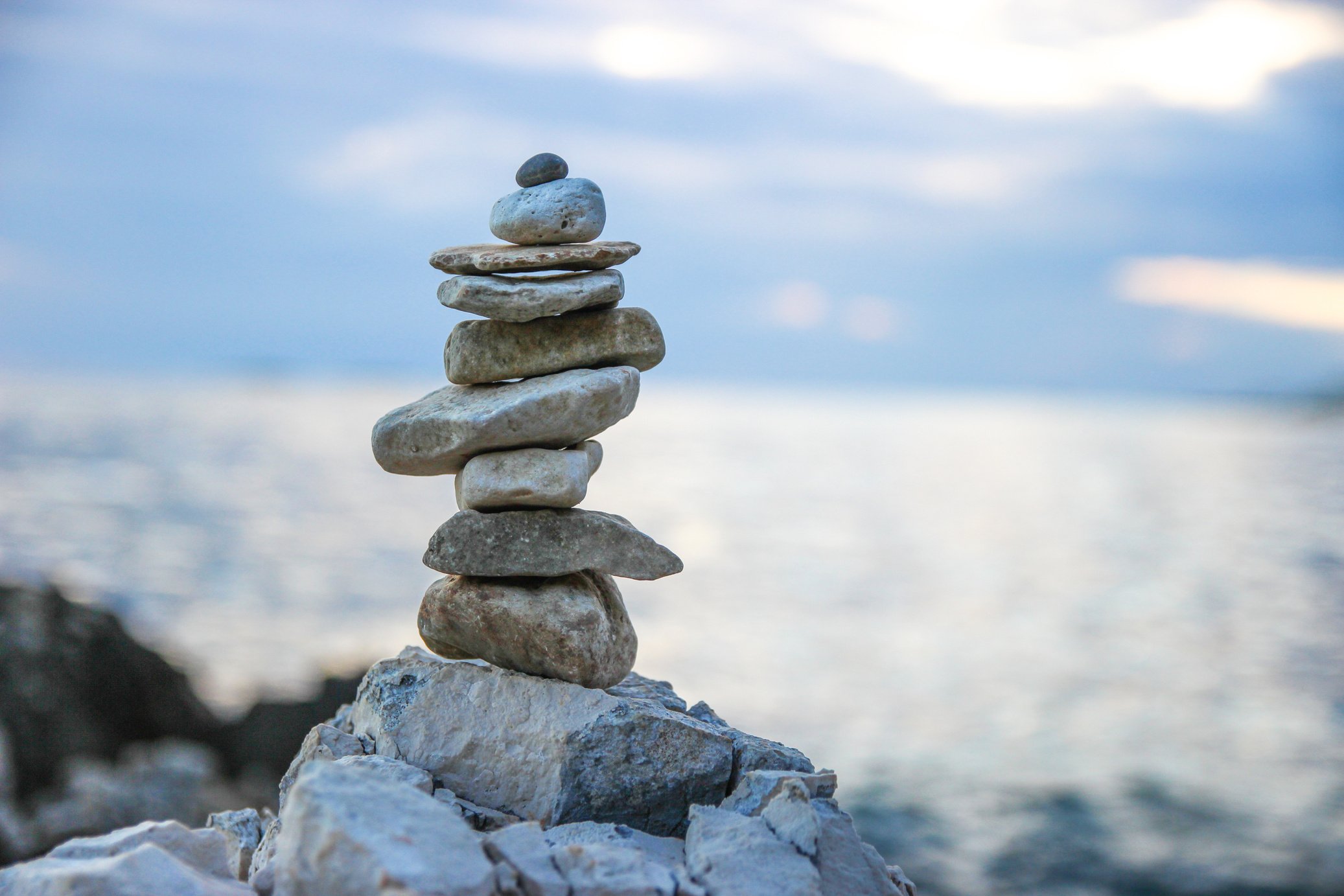 Stack of Gray Stones